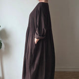 Cord Balloon Dress