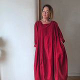 Cord Balloon Dress