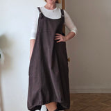 Needle Corduroy Pinafore Dress