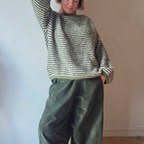 Boat neck Striped Jumper