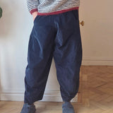 Cropped Velvet Trousers