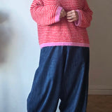 Boat neck Striped Jumper