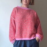 Boat neck Striped Jumper