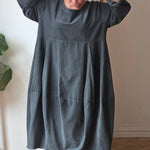 Cord Balloon Dress