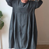 Cord Balloon Dress
