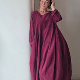 Cord Balloon Dress