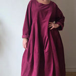 Cord Balloon Dress