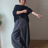 Pinstripe  Barrel Trousers - PRE-ORDER