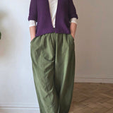 Needle Cord Barrel Trousers