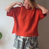 Cotton Blend Fine knit top