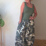 Camo Barrel Trousers