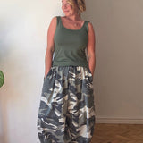 Camo Barrel Trousers