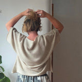 Cotton Blend Fine knit top