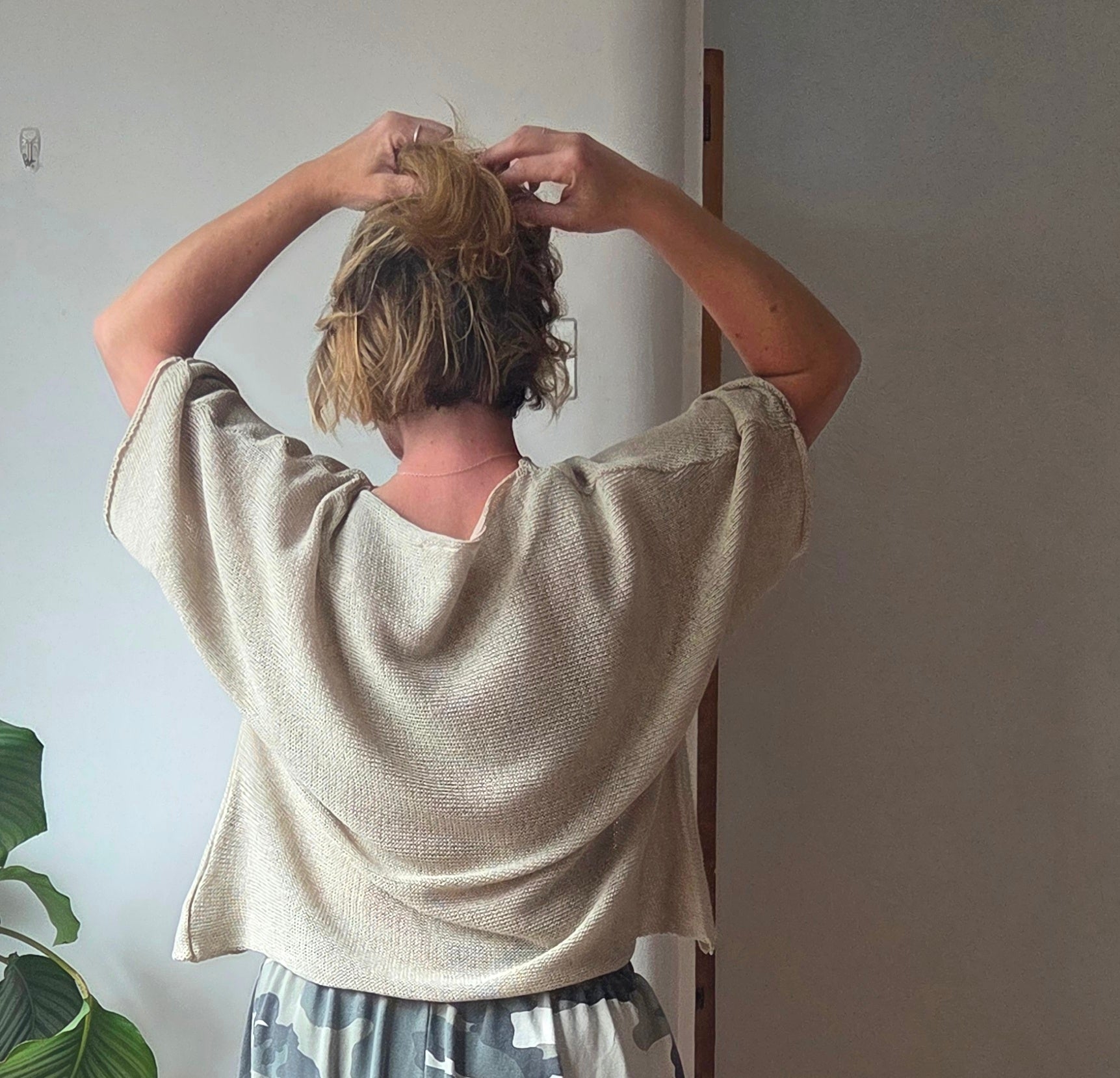 Cotton Blend Fine knit top