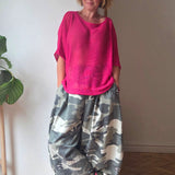 Cotton Blend Fine knit top