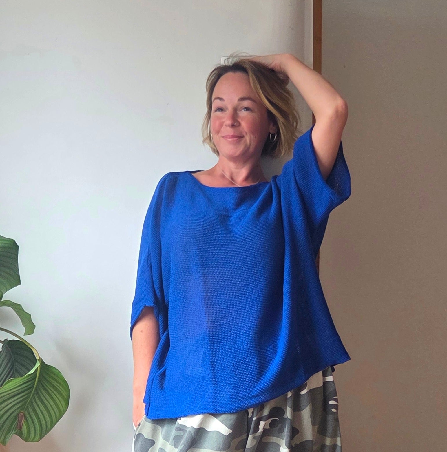 Cotton Blend Fine knit top