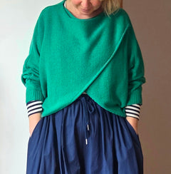 The baby crossover jumper (cotton blend) from So Satsuma Clothing UK.