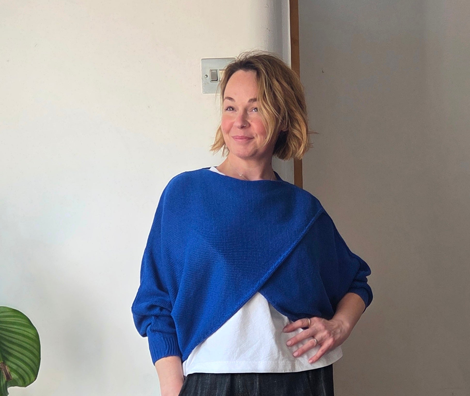 The baby cross front jumper (cotton blend) from So Satsuma Clothing UK.