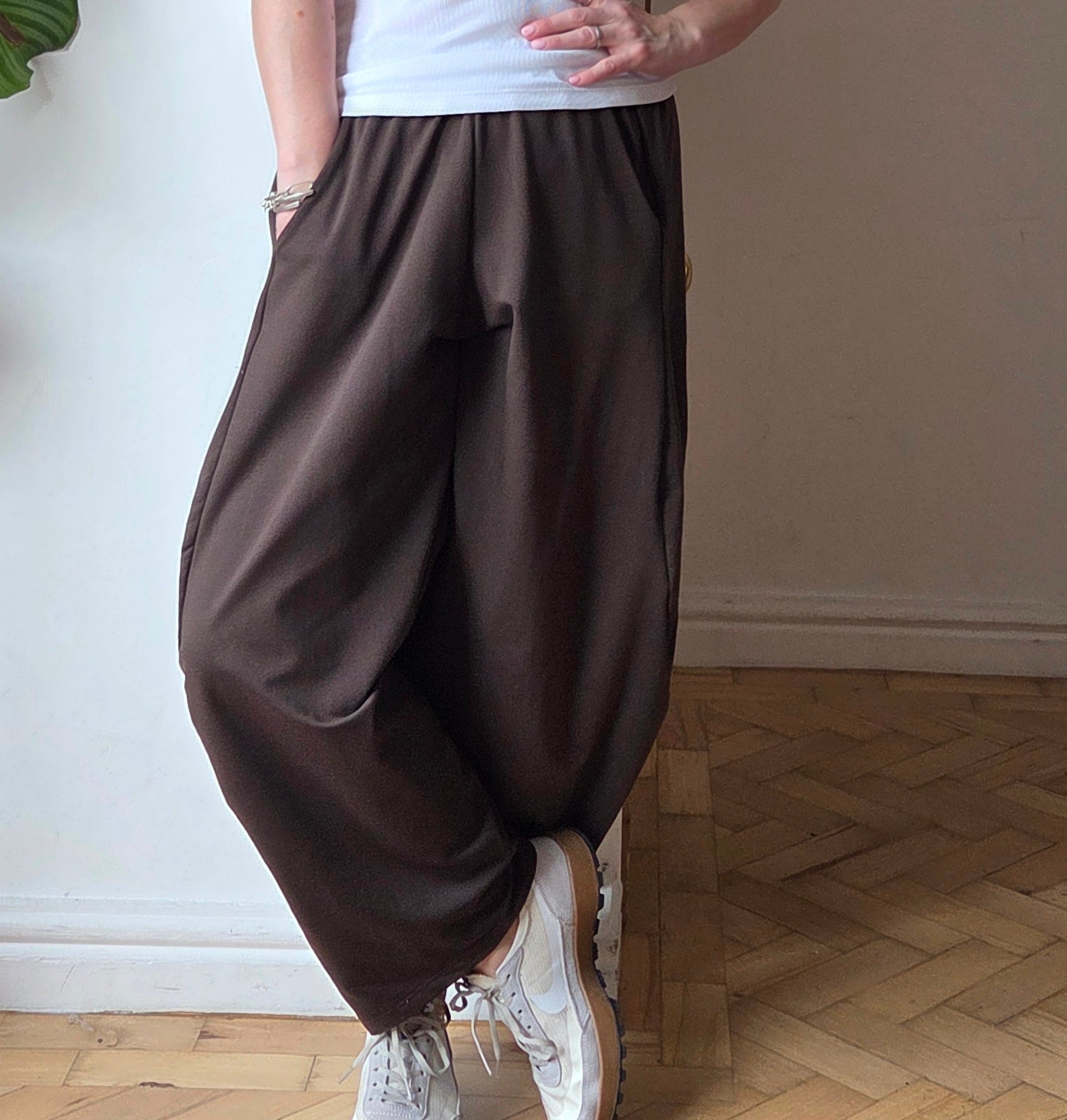 Cropped Jersey trousers from So Satsuma Clothing UK.