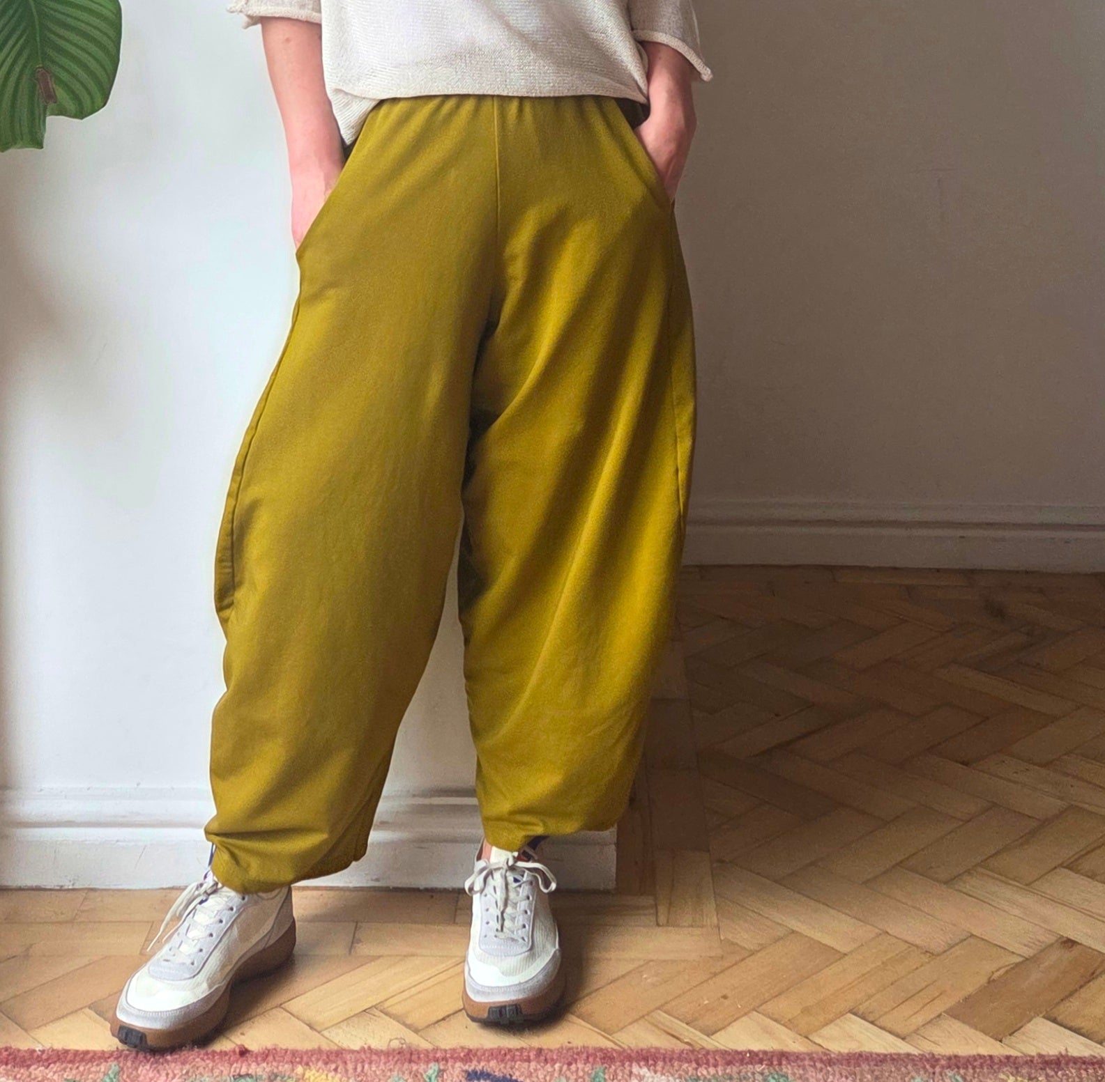 cropped jersey trousers from SoSatsuma UK.