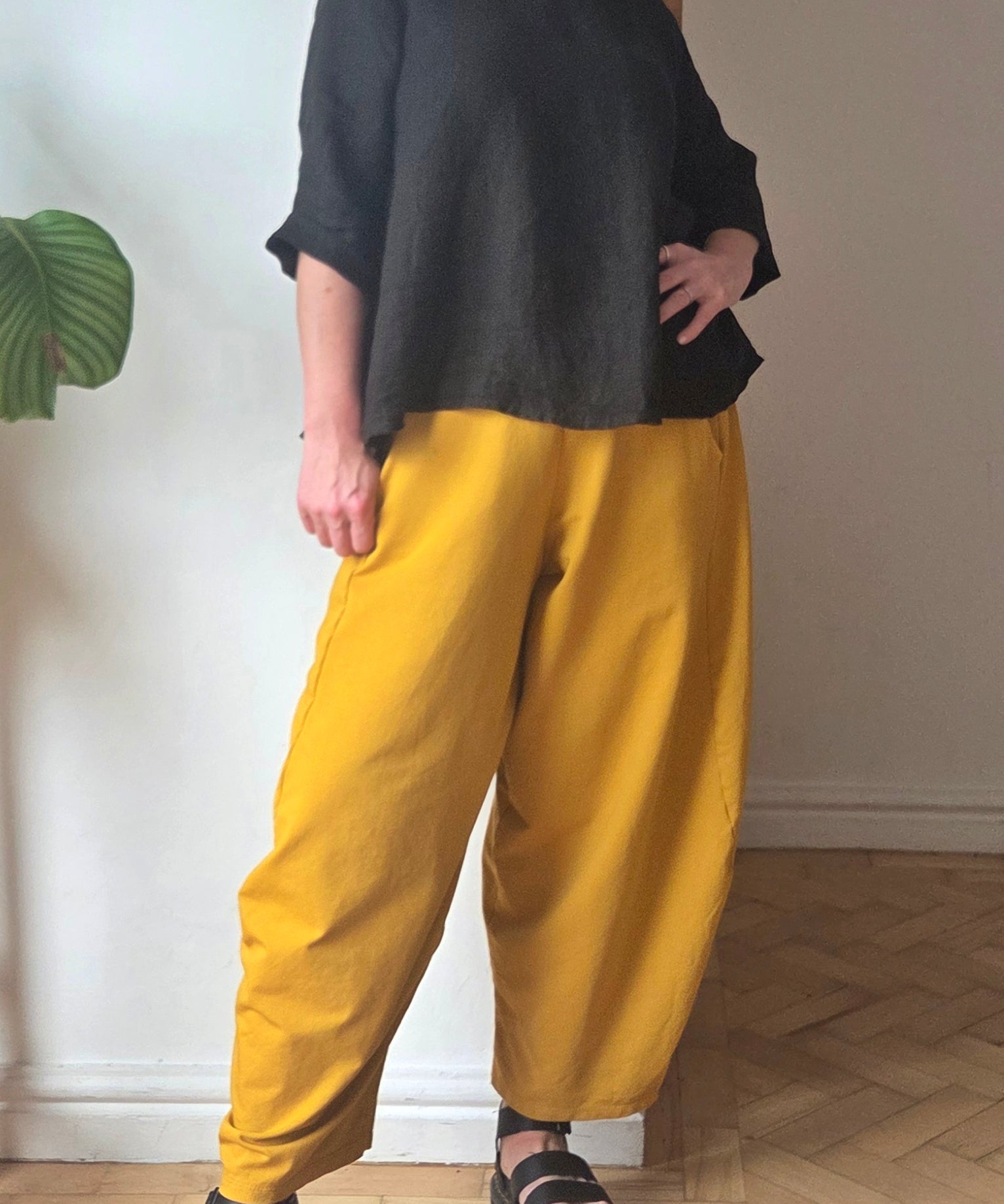 cropped jersey trousers from SoSatsuma UK.