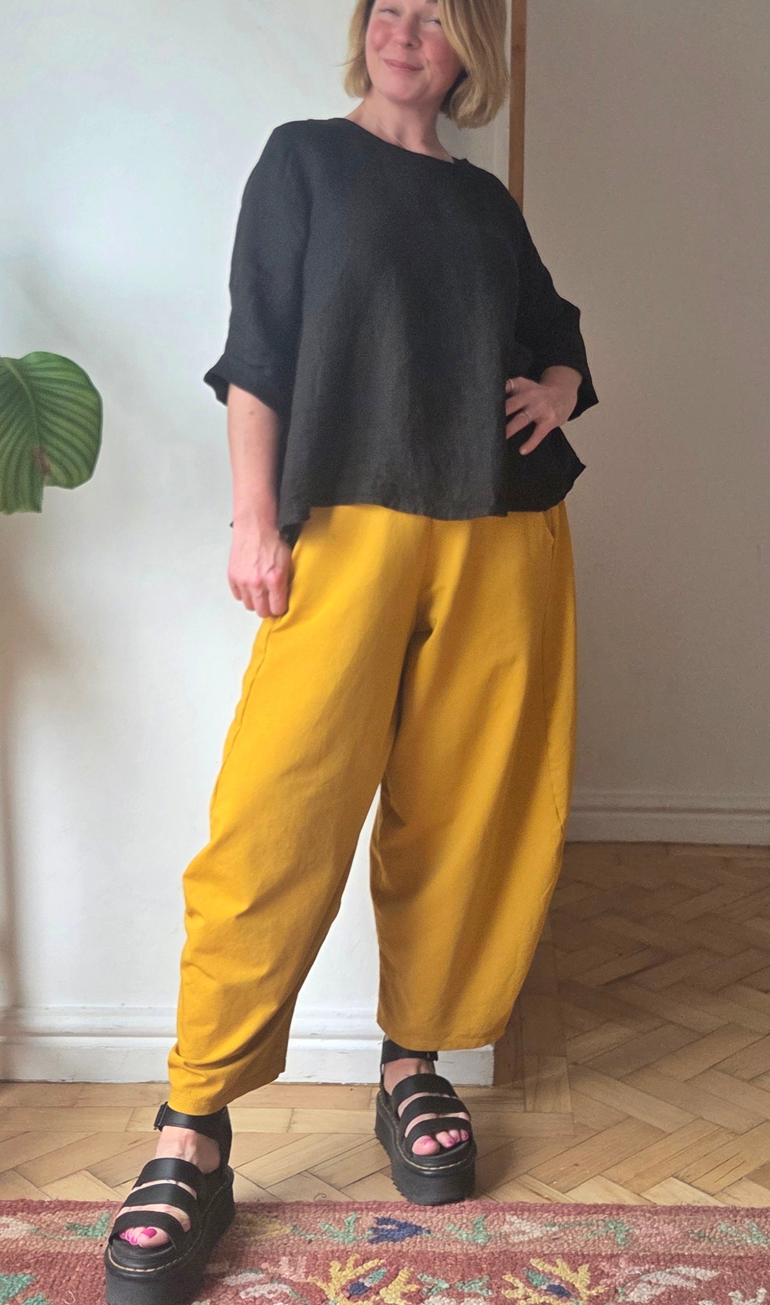 cropped jersey trousers from SoSatsuma UK.