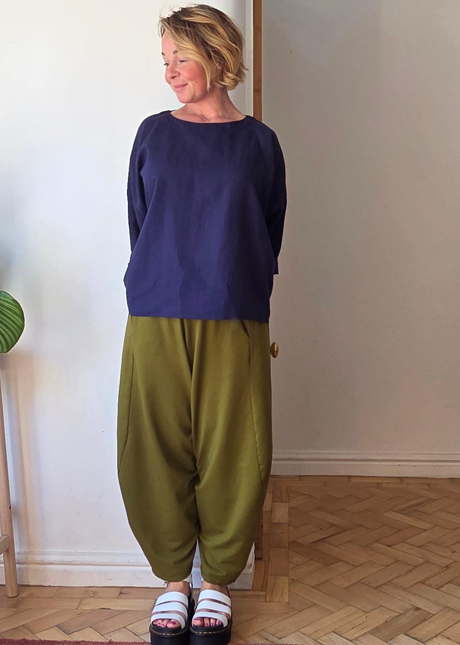cropped jersey trousers from SoSatsuma UK.