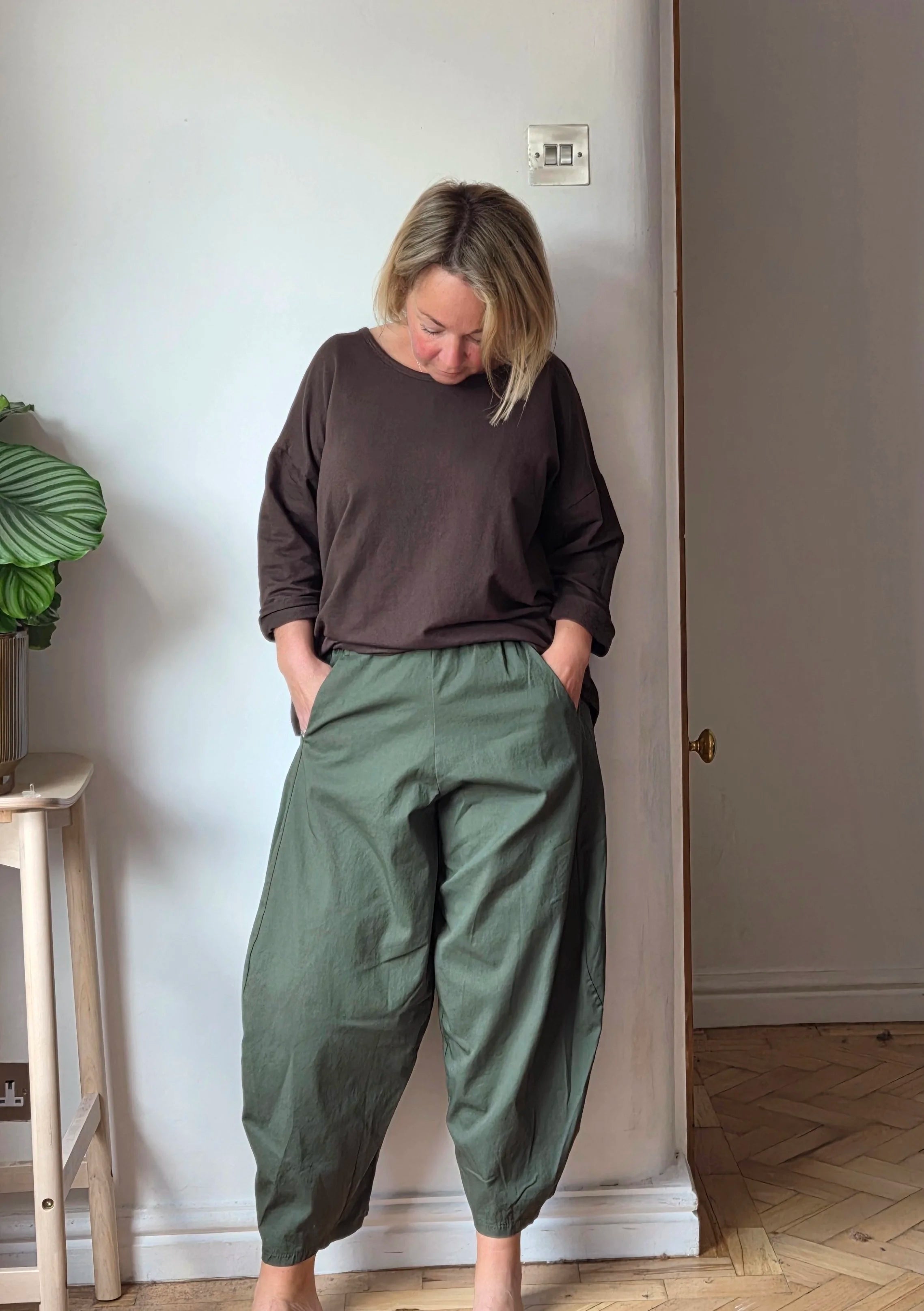 Cropped Jersey trousers from So Satsuma Clothing UK.