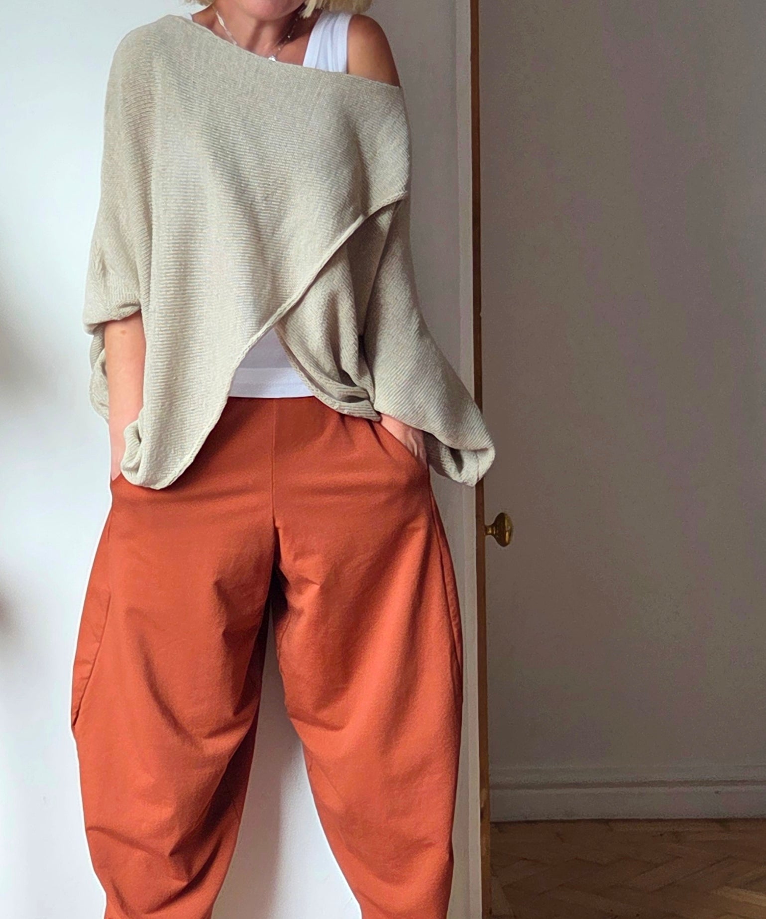 Cropped Jersey trousers from So Satsuma Clothing UK.