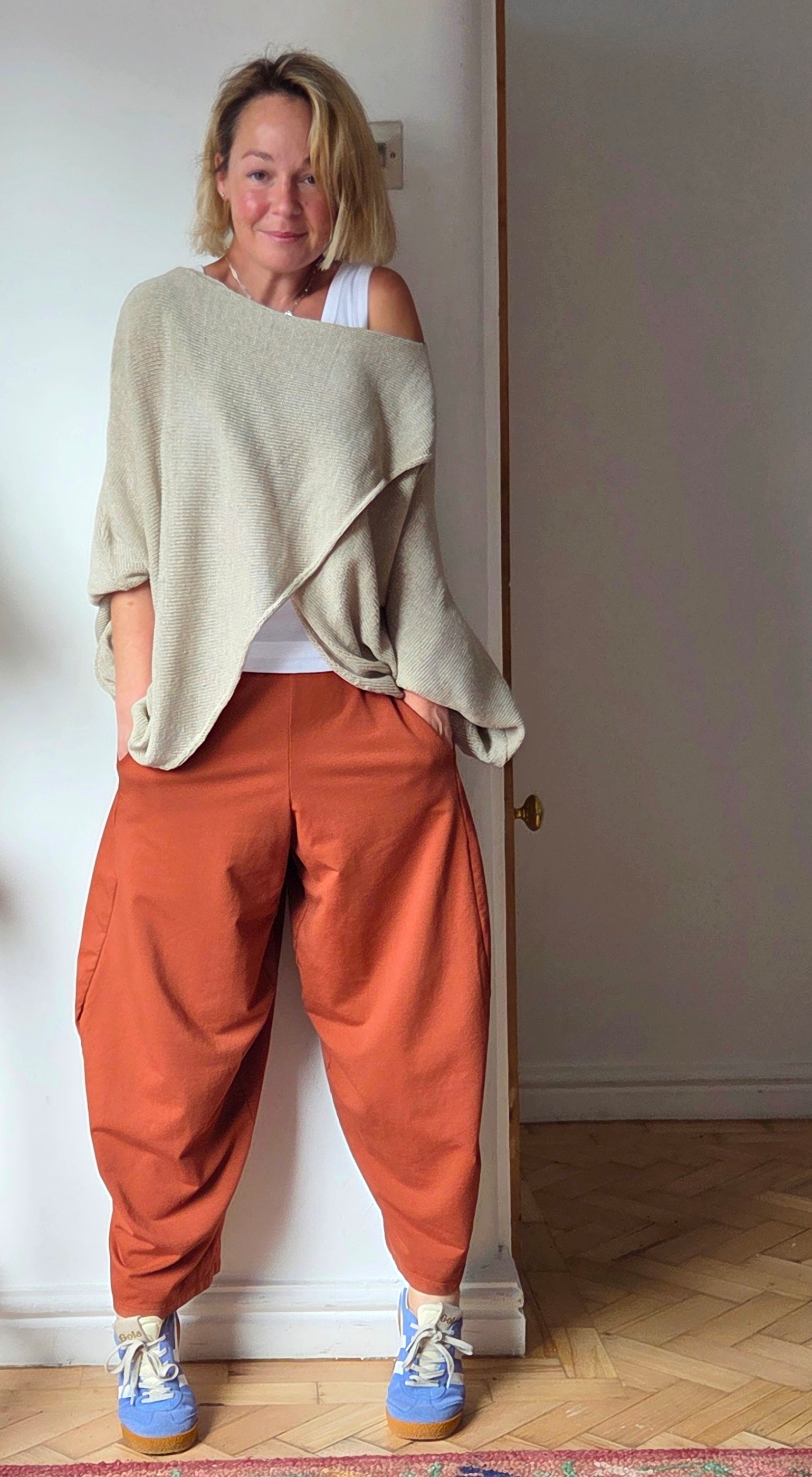 Cropped Jersey trousers from So Satsuma Clothing UK.