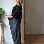 Elasticated waist barrel jeans from So Satsuma Clothing UK.
