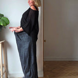Elasticated waist barrel jeans from So Satsuma Clothing UK.