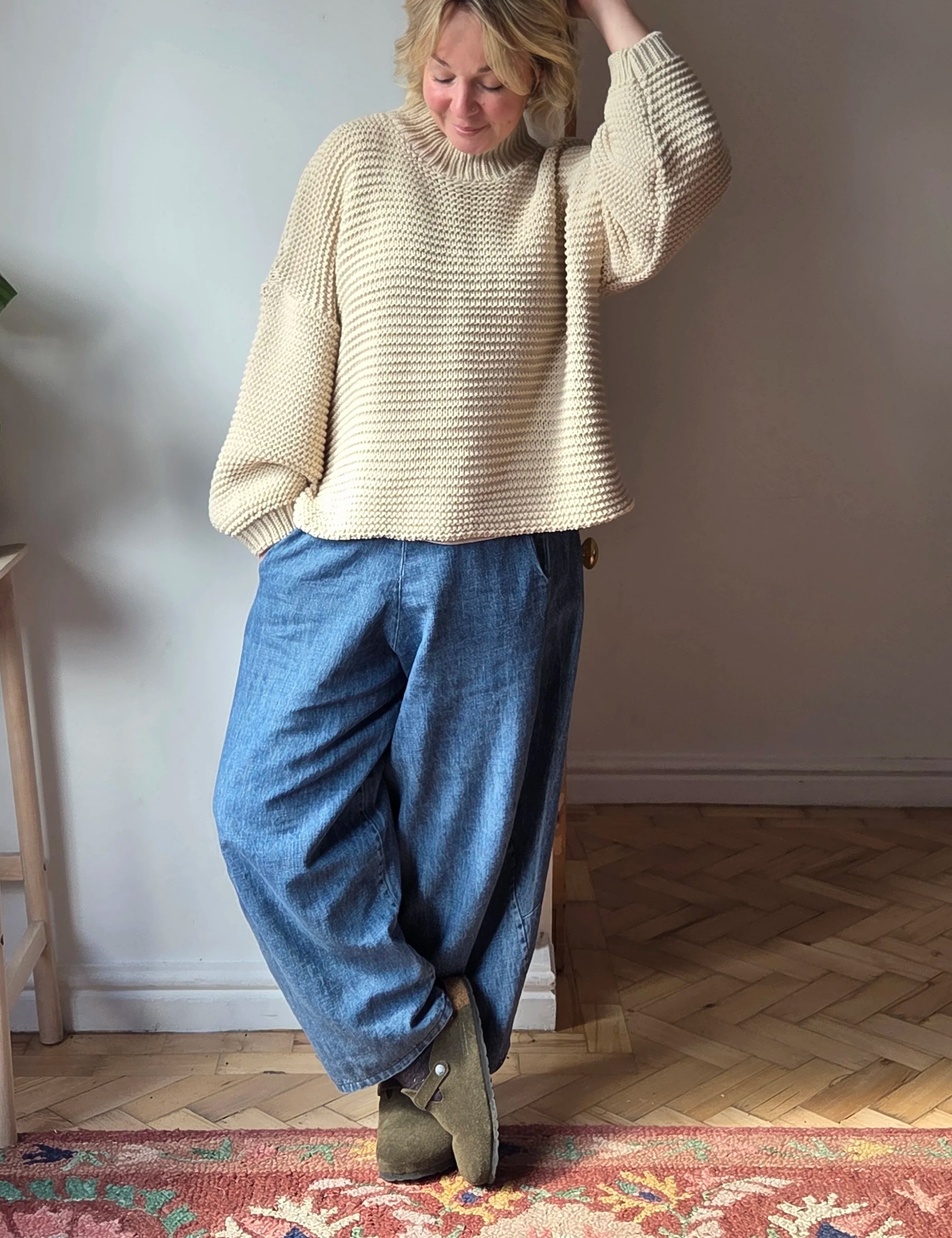 elasticated waist Barrel jeans from So Satsuma Clothing UK.