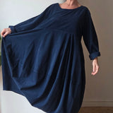 Cord Balloon Dress