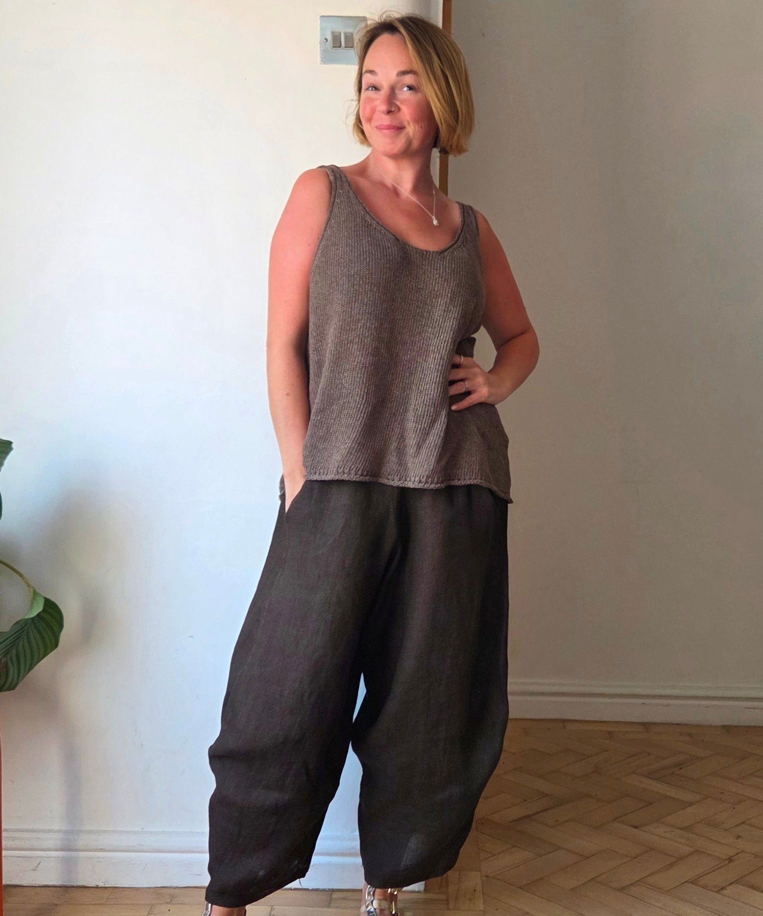 Ara cropped trousers - linen