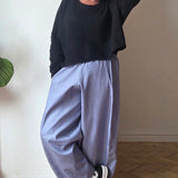 Cropped barrel leg jeans - colour