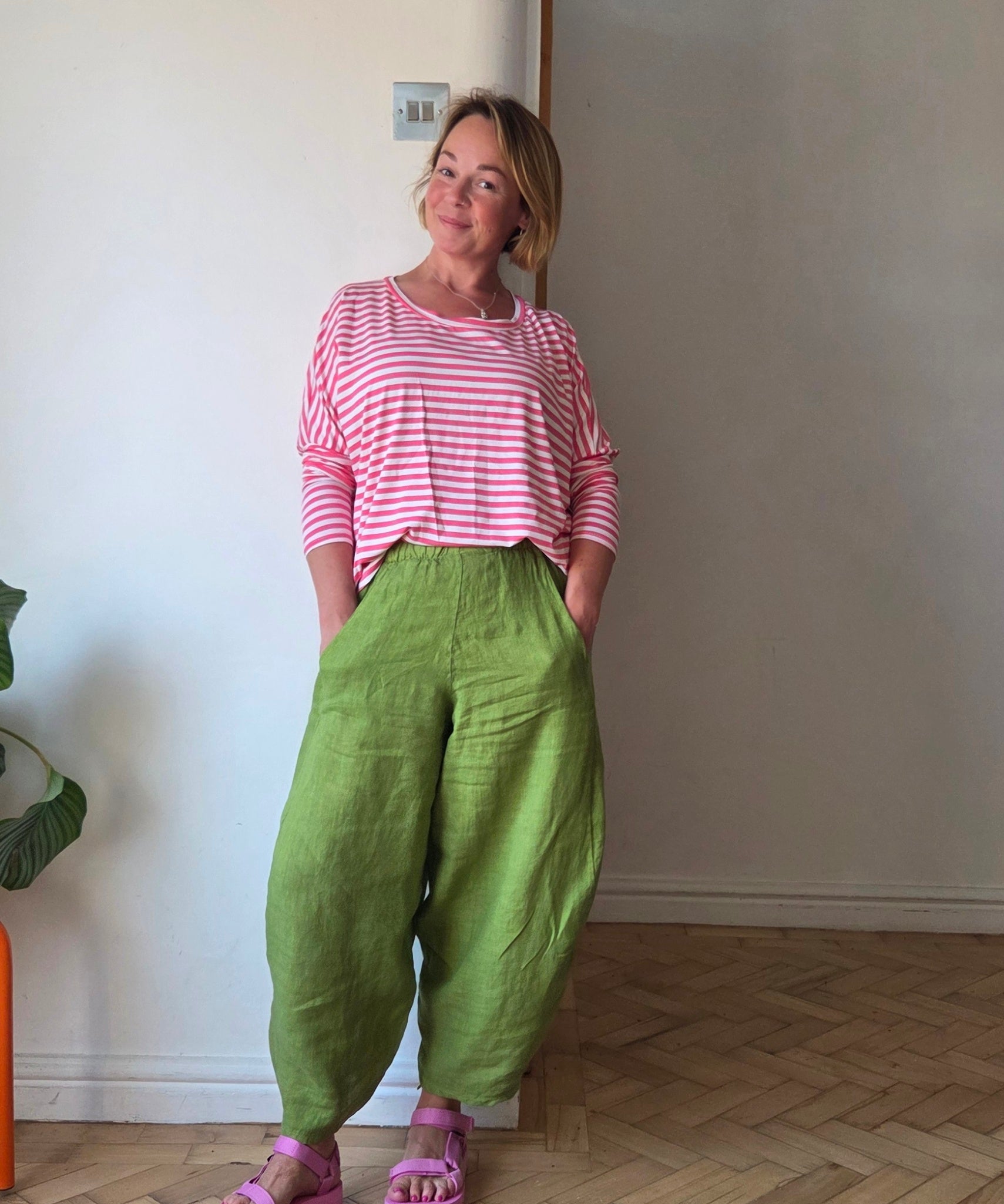 Ara cropped trousers - linen
