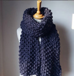 Super chunky seed scarf from So Satsuma Clothing UK.